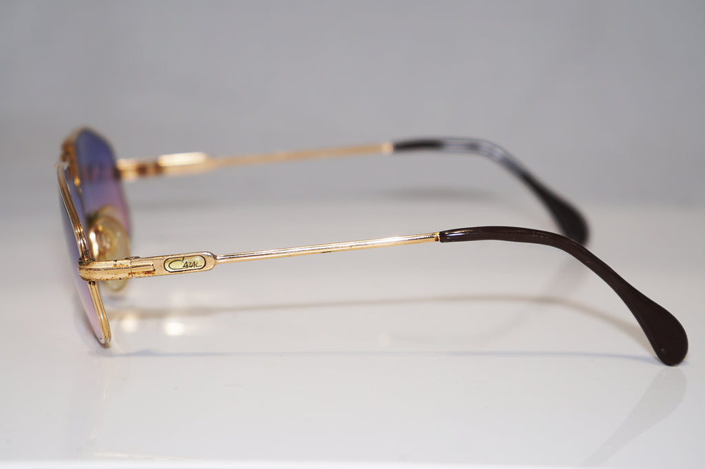 CAZAL 1990 Vintage Mens Designer Sunglasses Gold Rectangle 0 0 15723