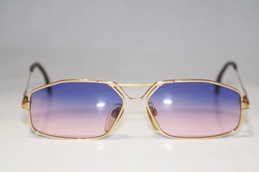 CAZAL 1990 Vintage Mens Designer Sunglasses Gold Rectangle 0 0 15723