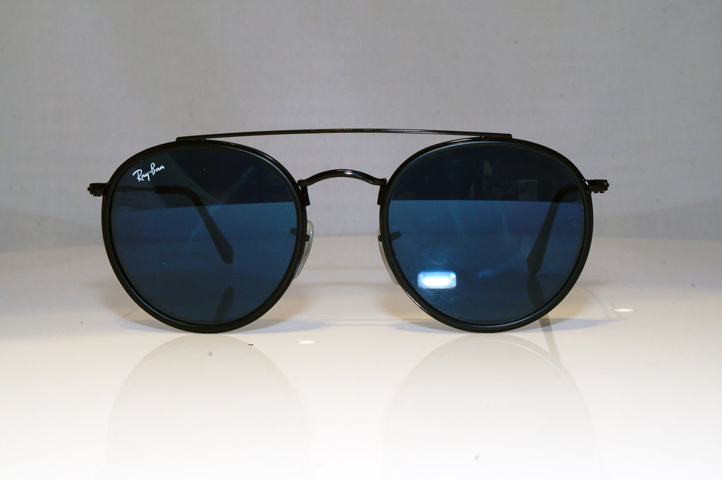 RAY-BAN Mens Designer Sunglasses Black Round RB 3847 OO2/RS 17346