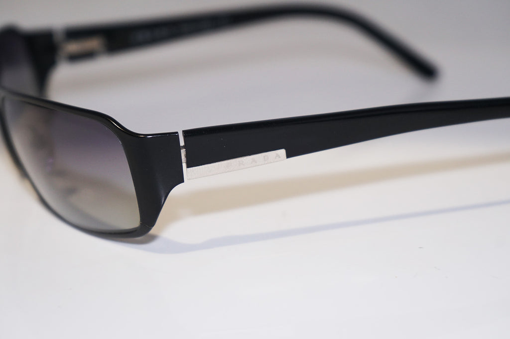 PRADA Mens Designer Sunglasses Black Rectangle SPR 52F 1BO-3M1 14631