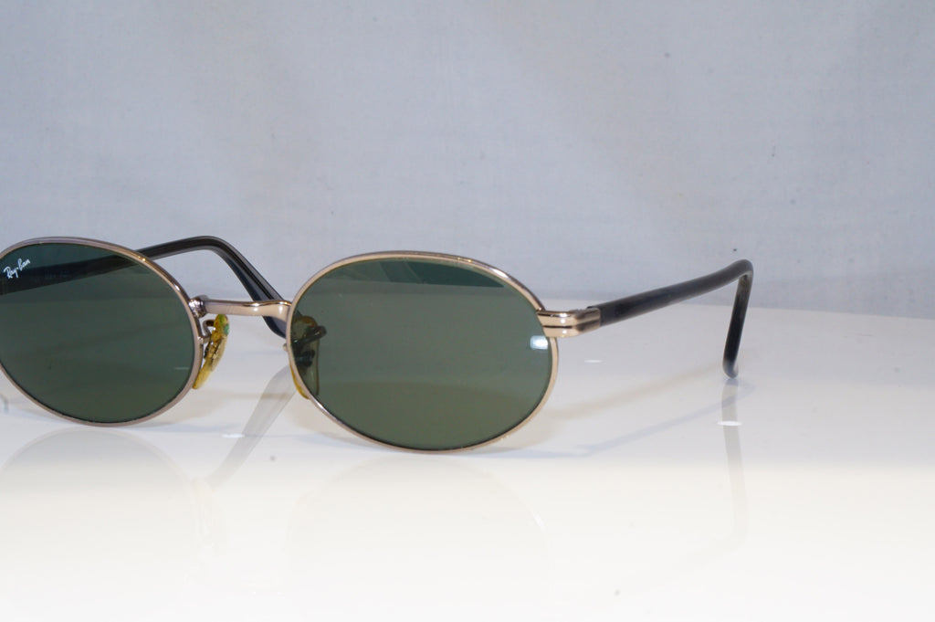 RAY-BAN Mens Vintage 1990 Designer Sunglasses Silver Oval W2187 SLV 19265