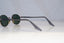 RAY-BAN Mens Vintage 1990 Designer Sunglasses Silver Oval W2187 SLV 19265