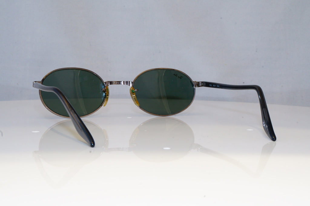 RAY-BAN Mens Vintage 1990 Designer Sunglasses Silver Oval W2187 SLV 19265