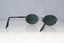 RAY-BAN Mens Vintage 1990 Designer Sunglasses Silver Oval W2187 SLV 19265