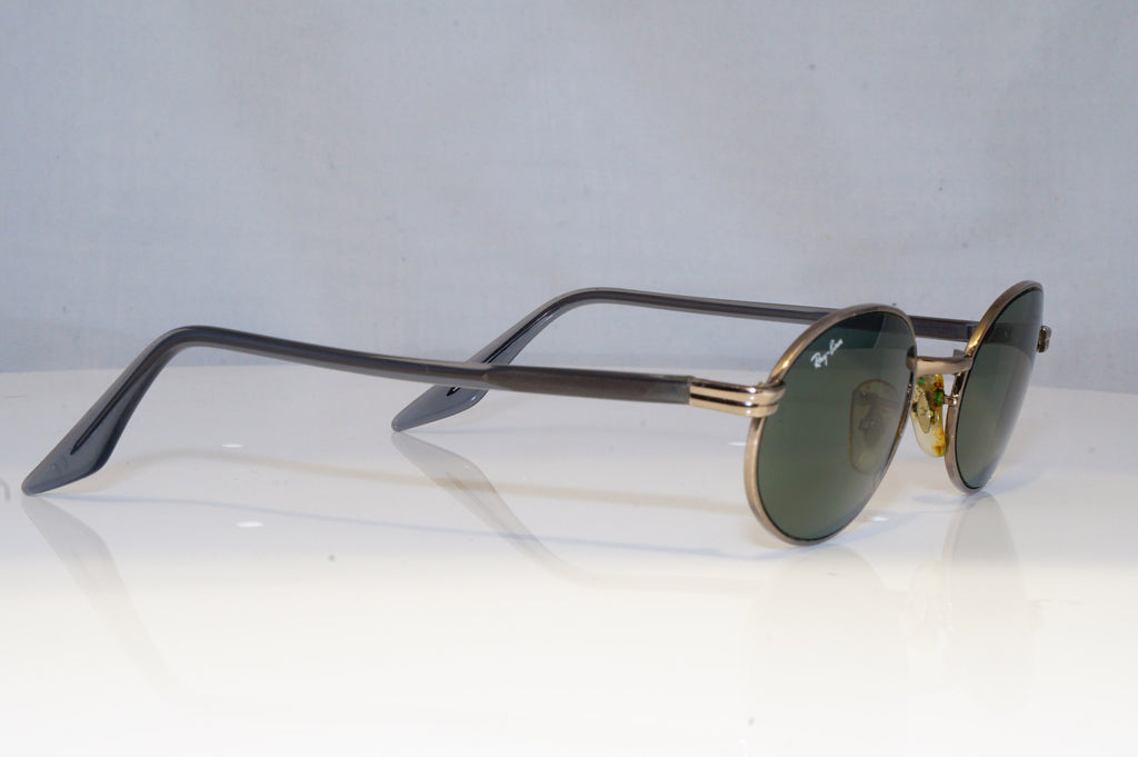 RAY-BAN Mens Vintage 1990 Designer Sunglasses Silver Oval W2187 SLV 19265