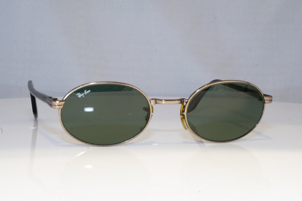 RAY-BAN Mens Vintage 1990 Designer Sunglasses Silver Oval W2187 SLV 19265