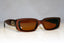 GUCCI Womens Vintage Designer Sunglasses Brown Rectangle GG2409 6BJ 17418
