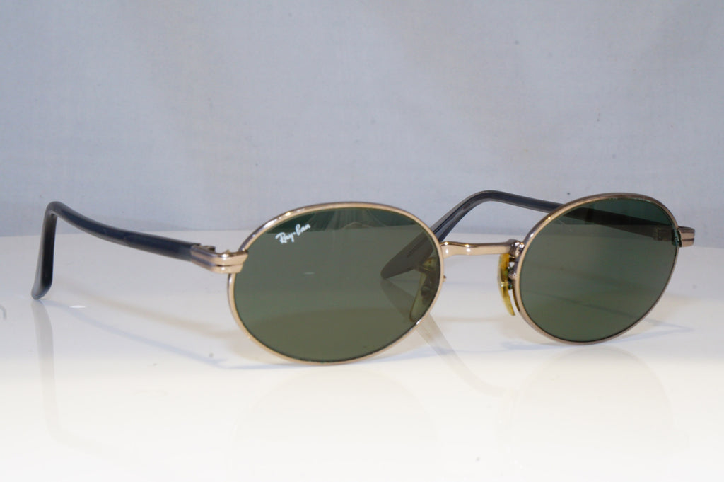 RAY-BAN Mens Vintage 1990 Designer Sunglasses Silver Oval W2187 SLV 19265