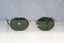 RAY-BAN Mens Vintage 1990 Designer Sunglasses Silver Oval W2187 SLV 18950