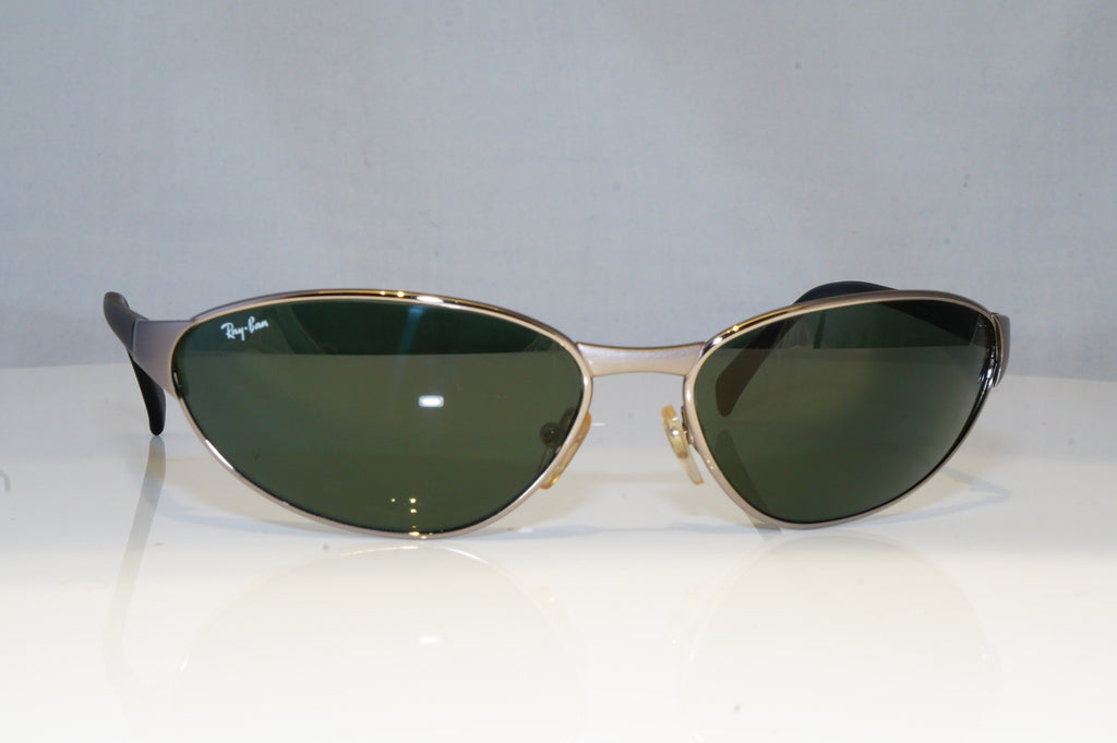 RAY-BAN Mens Vintage Designer Sunglasses Black Wrap FLIGHT RB 3102 W 3061 18945