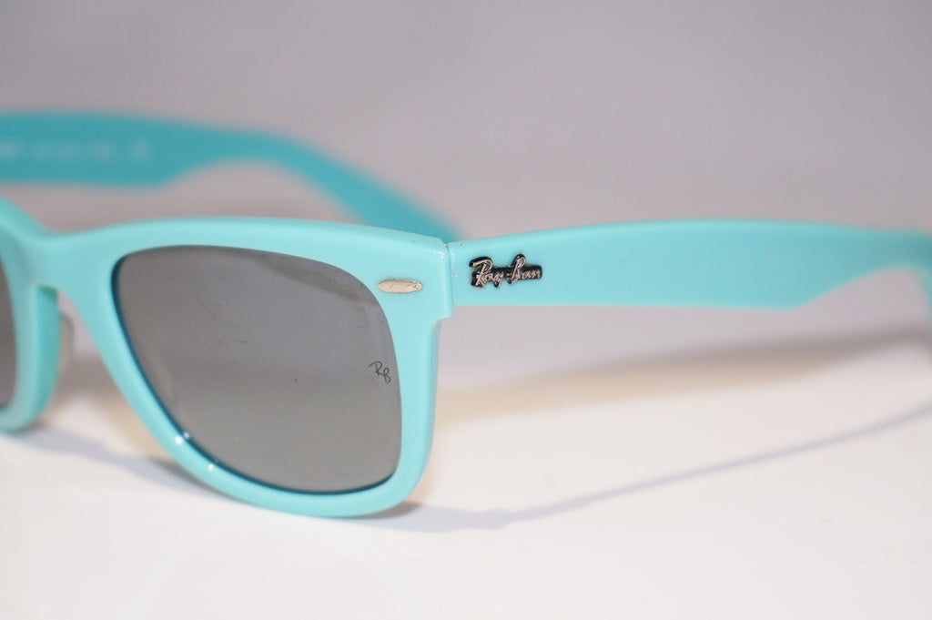 RAY-BAN Mens Unisex Designer Mirror Sunglasses Aqua Wayfarer RB 2140 96240 14629
