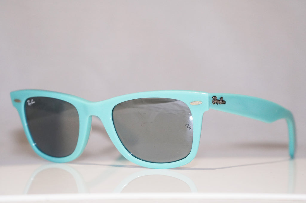 RAY-BAN Mens Unisex Designer Mirror Sunglasses Aqua Wayfarer RB 2140 96240 14629
