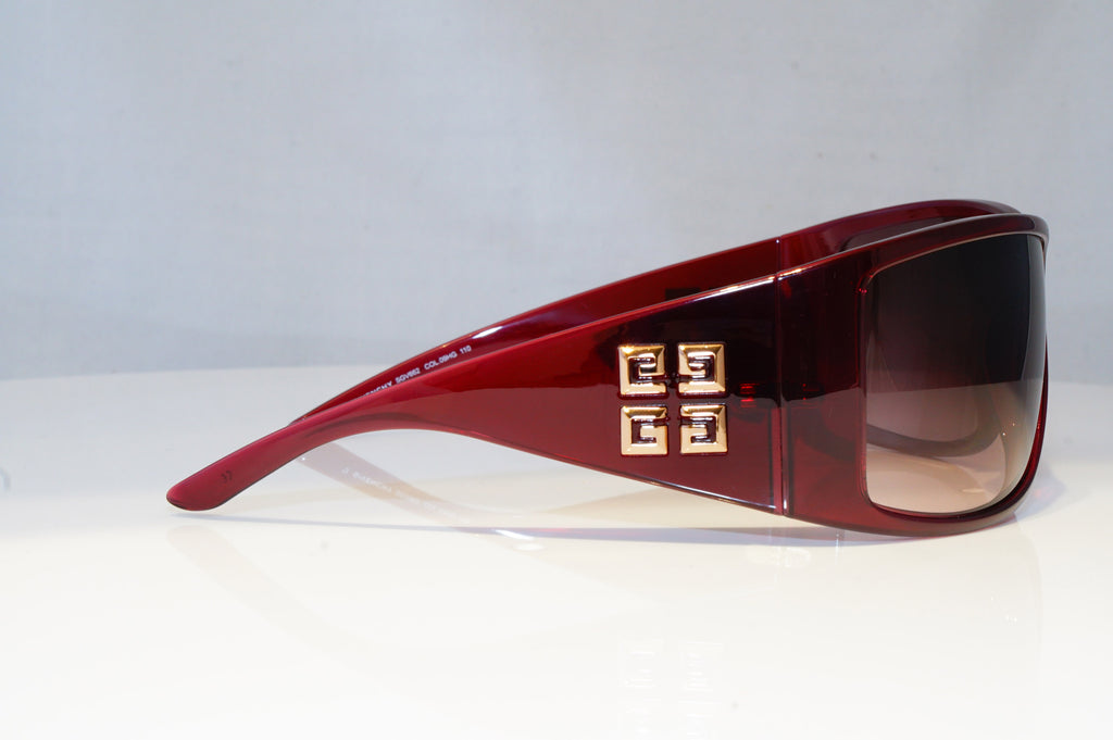 GIVENCHY Womens Oversized Designer Sunglasses Burgundy CHERRY SGV 662 09HG 20133