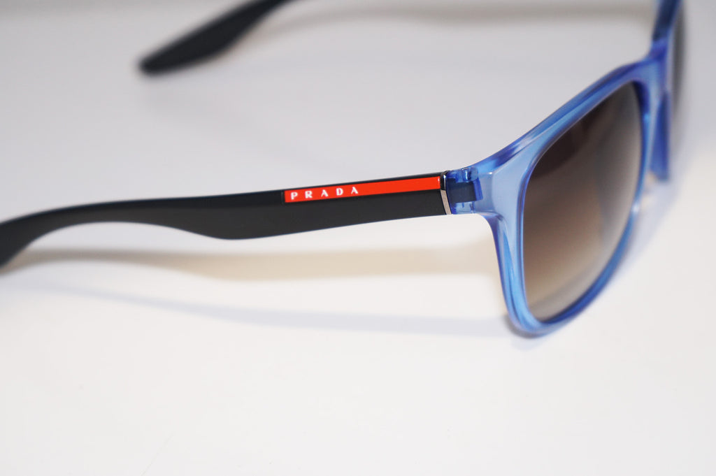 PRADA Immaculate Mens Designer Sunglasses Blue Square SPS 03O TWY-0A7 14634