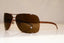 GUCCI Womens Designer Sunglasses Brown Wrap WORN LOGOS GG 2881 D28BN 17514