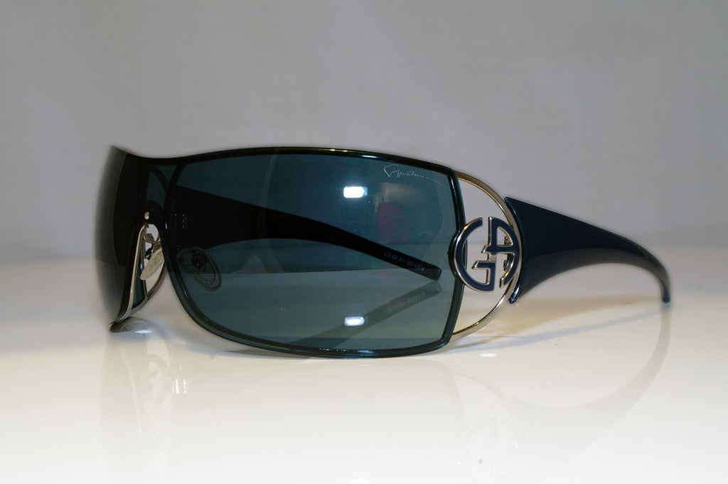 GIORGIO ARMANI Womens Designer Sunglasses Blue Shield GA 320 DXFNA 17403