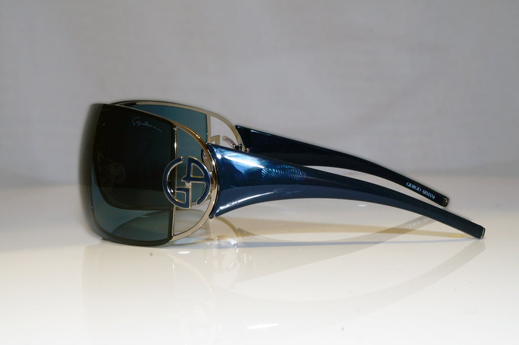 GIORGIO ARMANI Womens Designer Sunglasses Blue Shield GA 320 DXFNA 17403