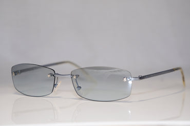 DIOR Vintage Mens Unisex Designer Sunglasses Blue Rectangle CD 3613 6Z36R 15843