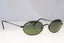 RAY-BAN Mens Vintage 1990 Designer Sunglasses Black Oval RB 3134 006 20495