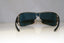 GIORGIO ARMANI Womens Designer Sunglasses Blue Shield GA 320 DXFNA 17403