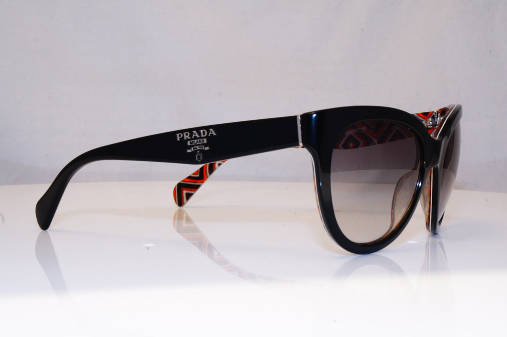 PRADA Womens Designer Sunglasses Black Cat Eye SPR 05P MAS-OA7 18440