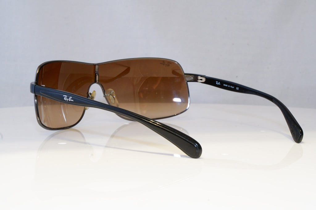 RAY-BAN Mens Designer Sunglasses Silver Shield RB 3244 004/13 20476