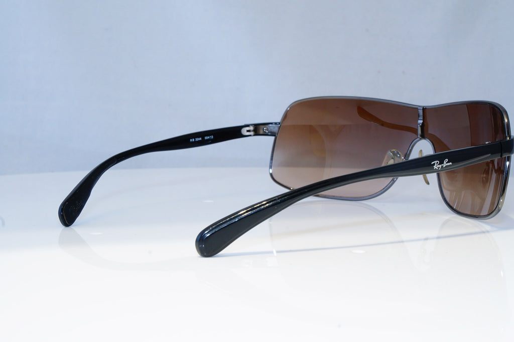 RAY-BAN Mens Designer Sunglasses Silver Shield RB 3244 004/13 20476
