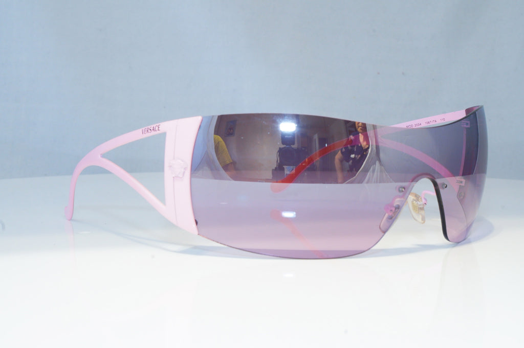 VERSACE Womens Designer Sunglasses Pink Shield 2034 1067/7A 20139