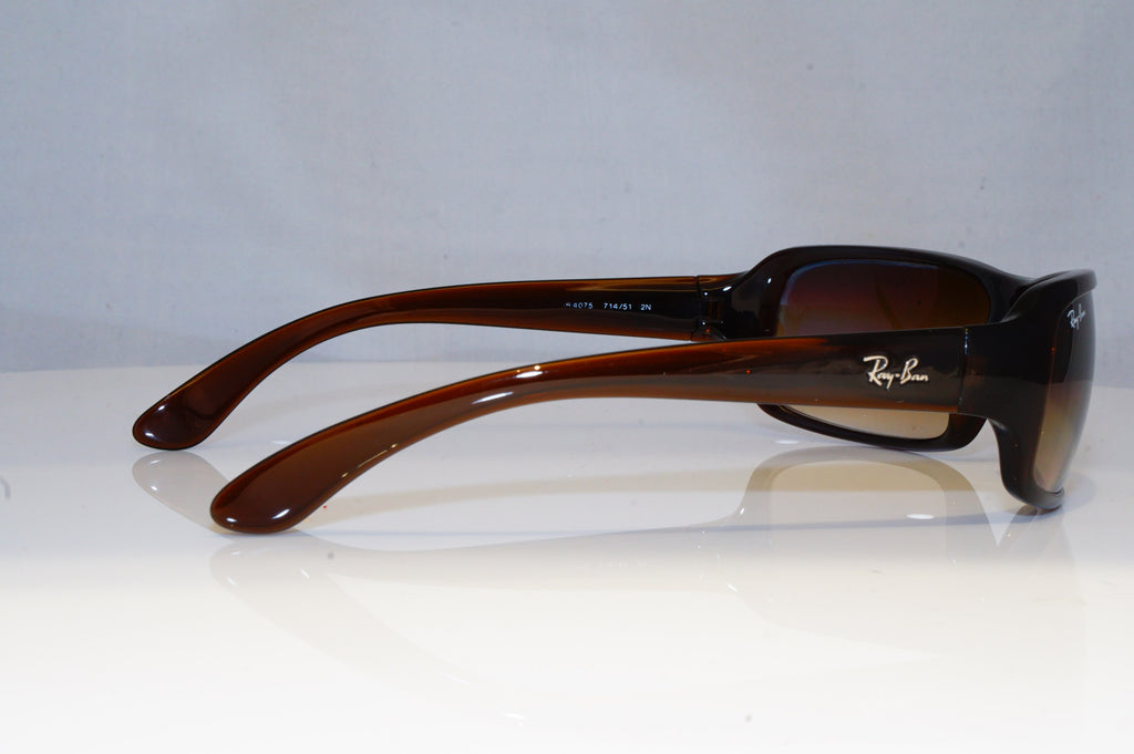 RAY-BAN Mens Womens Unisex Designer Sunglasses Brown Wrap RB 4075 714/51 18946