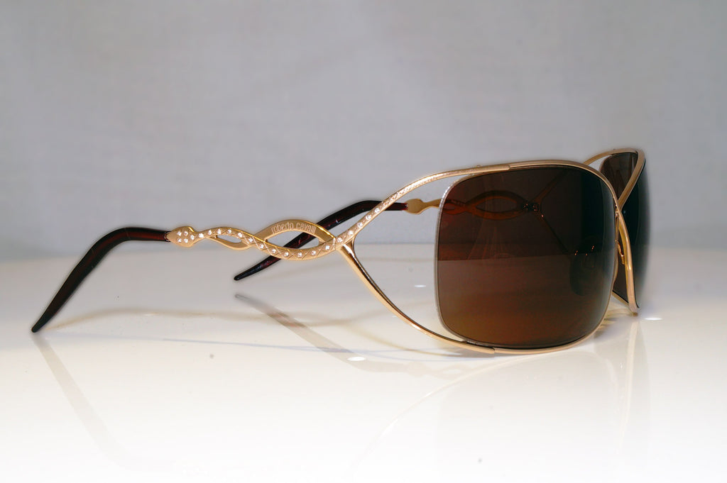 ROBERTO CAVALLI Womens Diamante Boxed Designer Sunglasses Gold Ade 217 17396