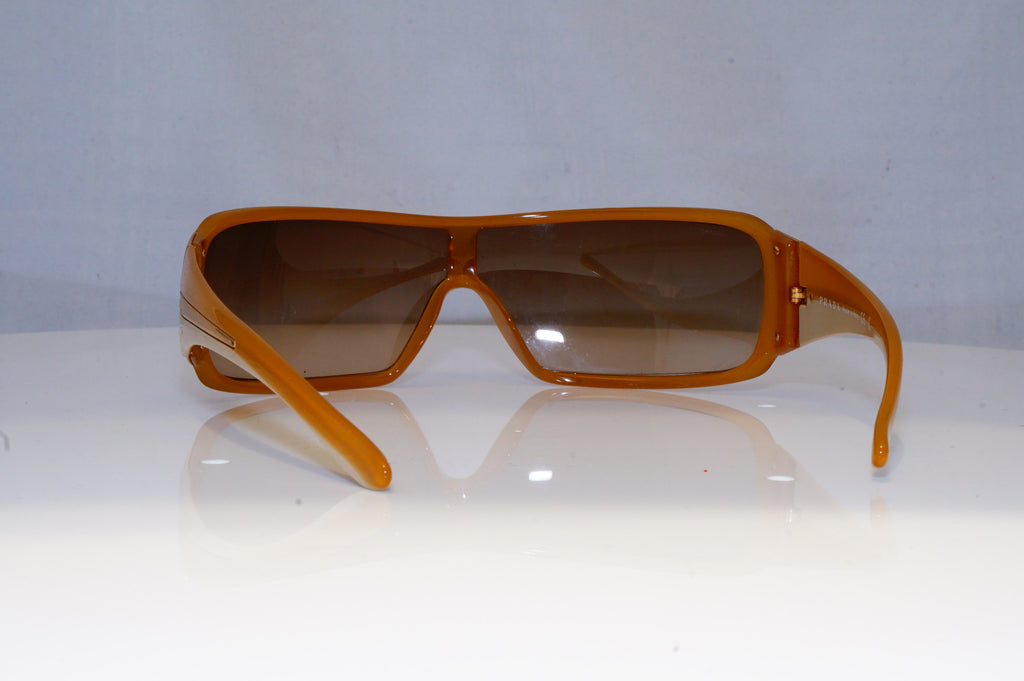PRADA Mens Designer Sunglasses Brown Shield SPR 03H 777-6S1 18940