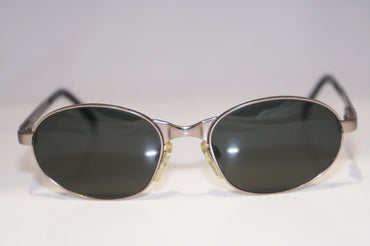 EMPORIO ARMANI 1990 Vintage Mens Designer Sunglasses Silver Oval 107-S 815 14469