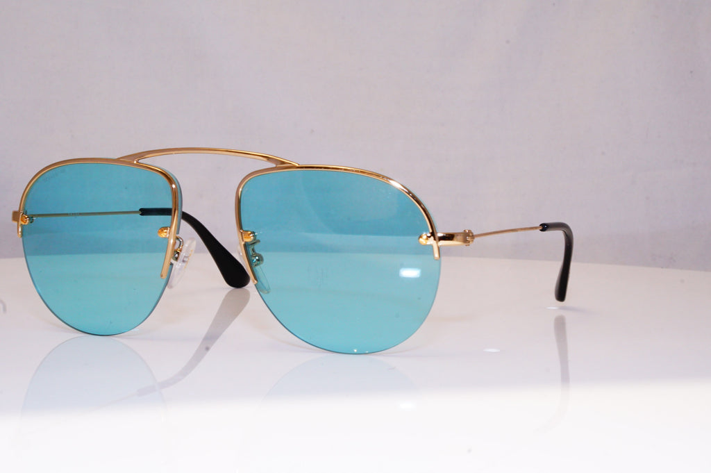 PRADA Mens Womens Unisex Designer Sunglasses Gold Aviator SPR 58O 5AK-085 18430