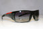 PRADA Mens Vintage Designer Sunglasses Grey Wrap SPS 01L BRU-3M1 17405