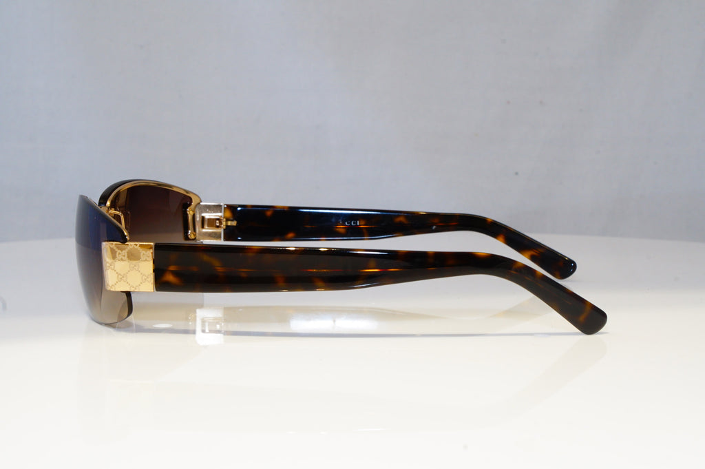 GUCCI Mens Womens Vintage Designer Sunglasses Brown Rectangle GG 1799 BRN 19786