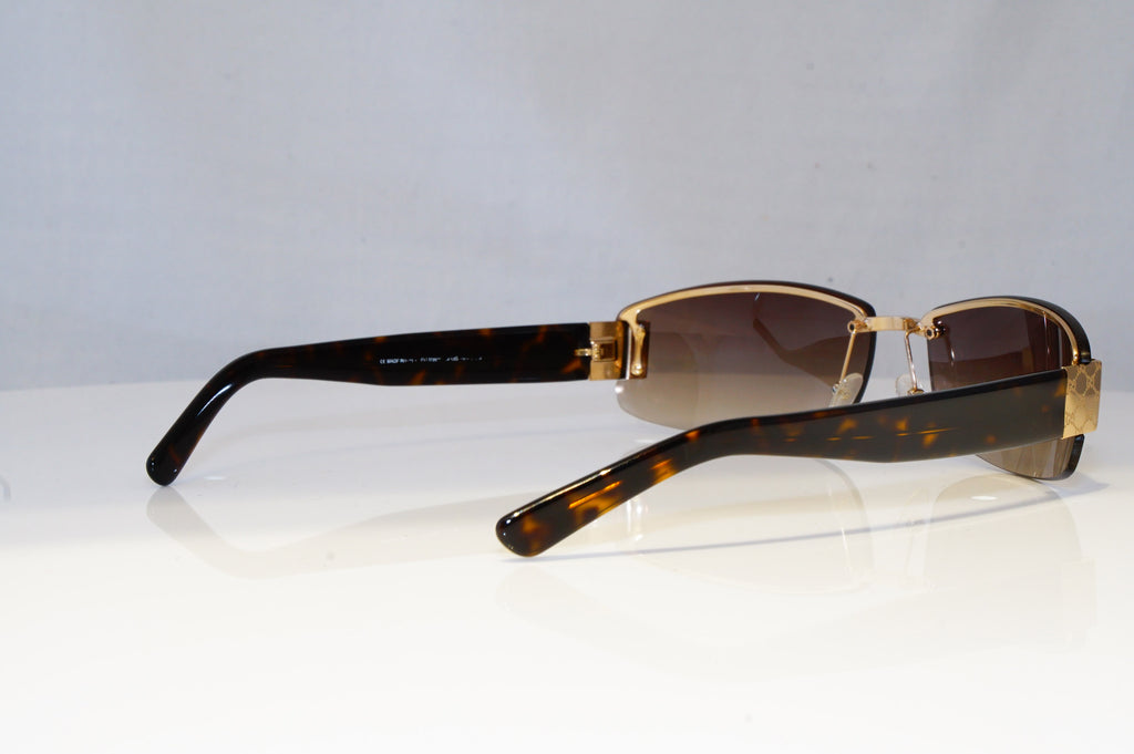 GUCCI Mens Womens Vintage Designer Sunglasses Brown Rectangle GG 1799 BRN 19786