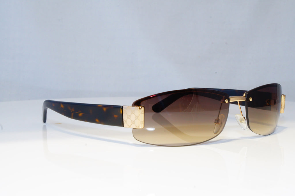 GUCCI Mens Womens Vintage Designer Sunglasses Brown Rectangle GG 1799 BRN 19786