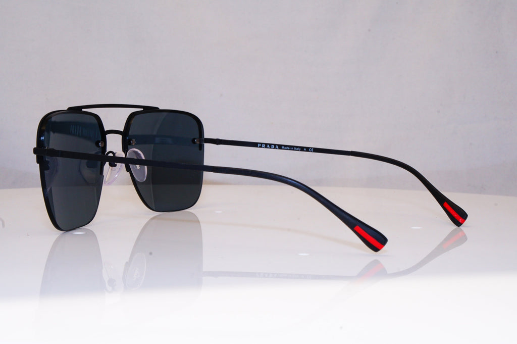 PRADA Mens Designer Sunglasses Black Square SPS 54S DG0-5L0 18394