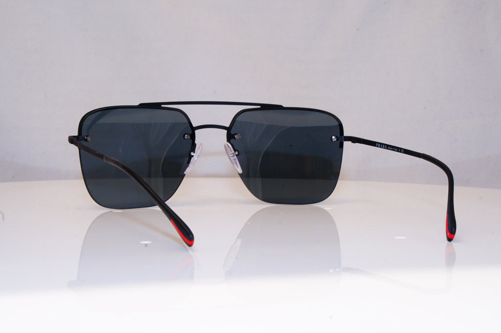 PRADA Mens Designer Sunglasses Black Square SPS 54S DG0-5L0 18394