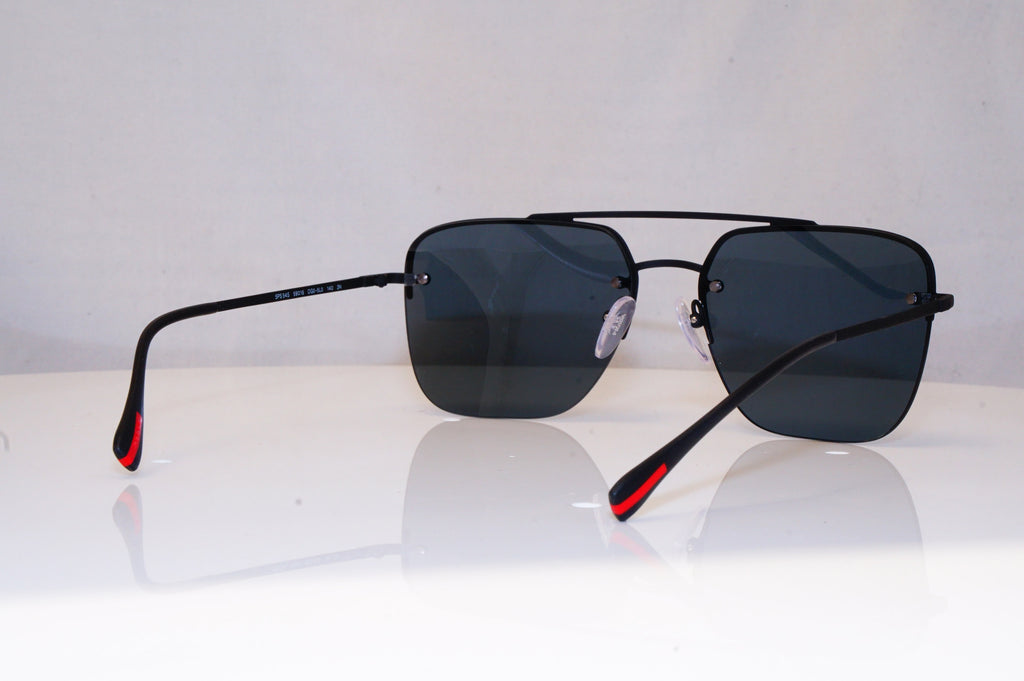 PRADA Mens Designer Sunglasses Black Square SPS 54S DG0-5L0 18394