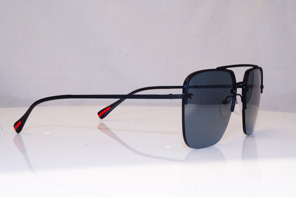PRADA Mens Designer Sunglasses Black Square SPS 54S DG0-5L0 18394