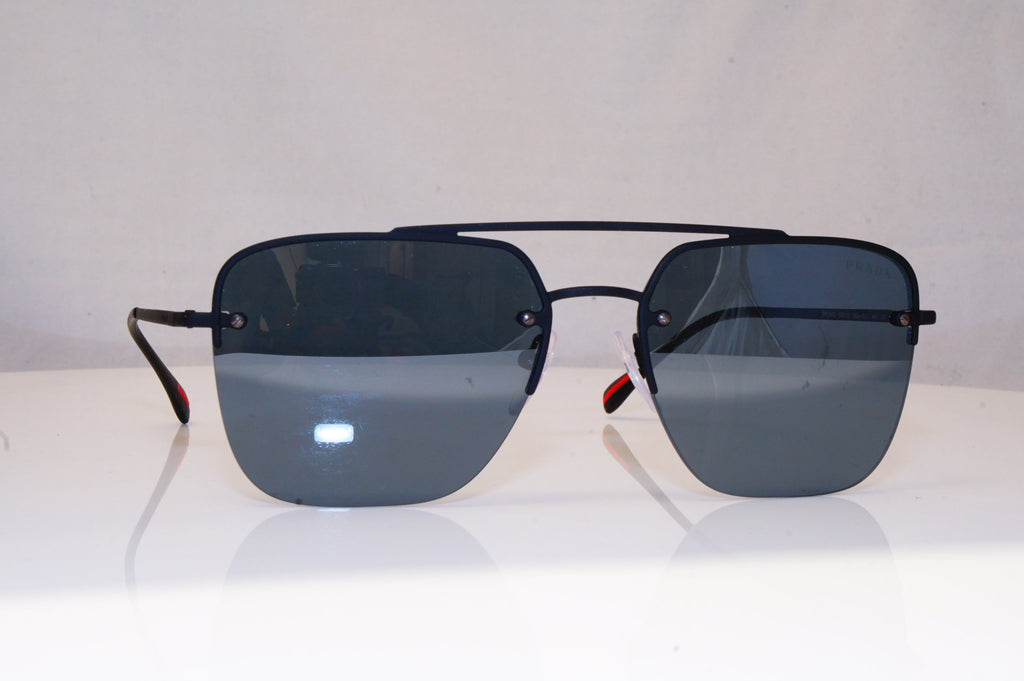 PRADA Mens Designer Sunglasses Black Square SPS 54S DG0-5L0 18394