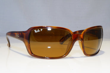 RAY-BAN Womens Polarized Designer Sunglasses Brown Butterfly RB 4075 BRN 19243