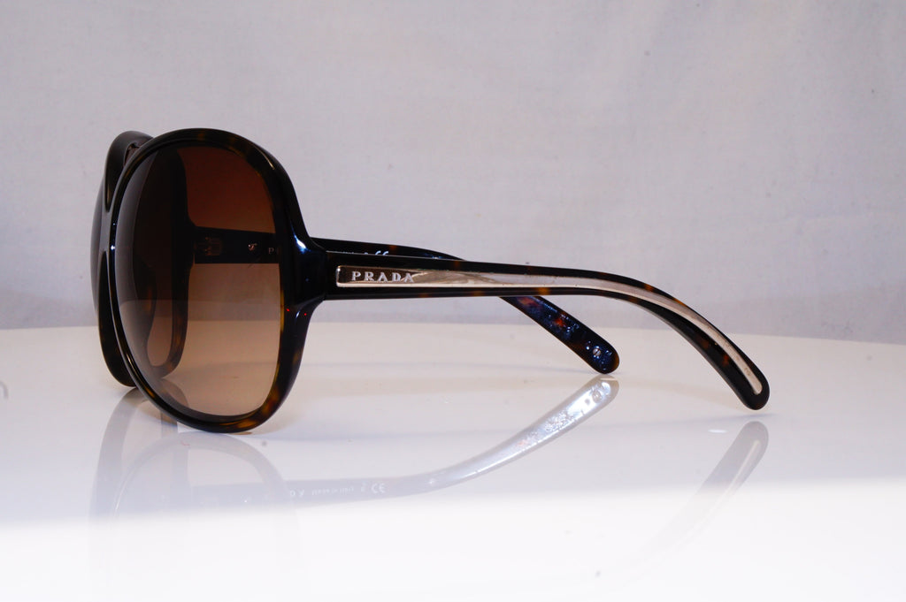 PRADA Womens Oversized Designer Sunglasses Brown Rectangle SPR 19I 2AU-6S1 17885