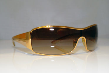 PRADA Mens Boxed Designer Sunglasses Gold Shield SPR 53H 5AK-6S1 17116