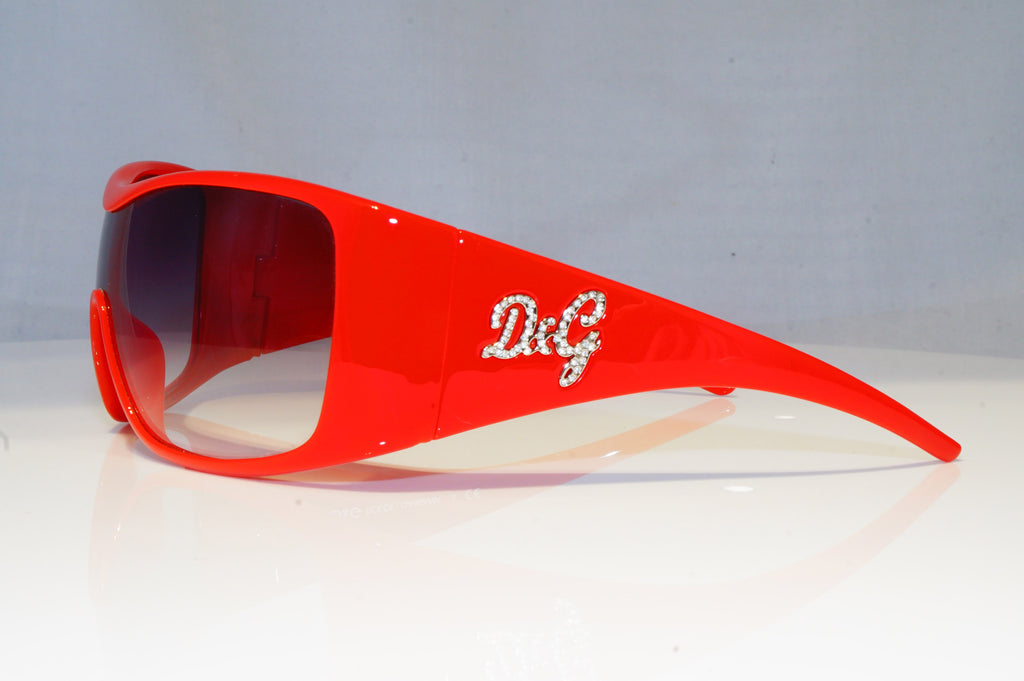 DOLCE & GABBANA Womens Diamante Designer Sunglasses Red D&G 8033B 588/8G 19249
