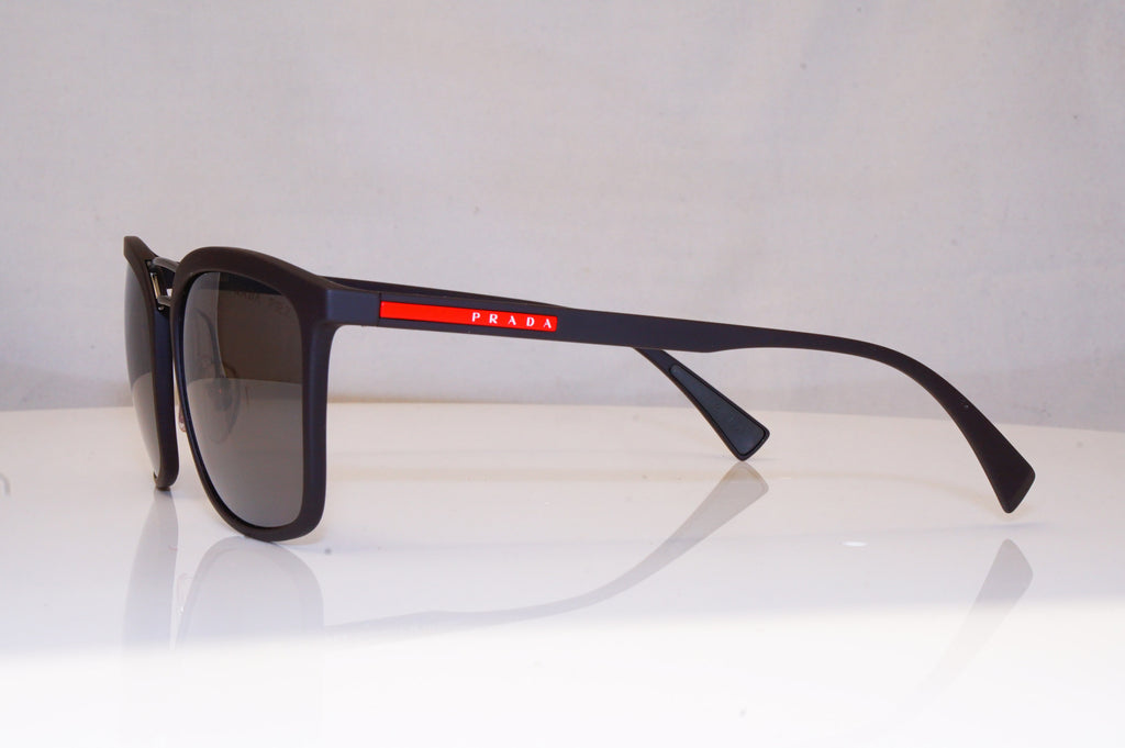 PRADA Mens Polarized Designer Sunglasses Grey Square SPS 03S UBO-5KO 18392