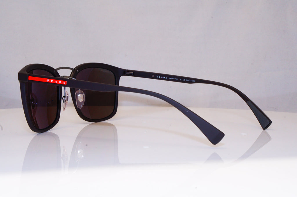 PRADA Mens Polarized Designer Sunglasses Grey Square SPS 03S UBO-5KO 18392