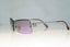 VERSACE Mens Unisex Designer Sunglasses Silver Rectangle MOD N18 COL 26M 17404