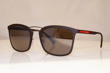 PRADA Mens Polarized Designer Sunglasses Grey Square SPS 03S UBO-5KO 18392